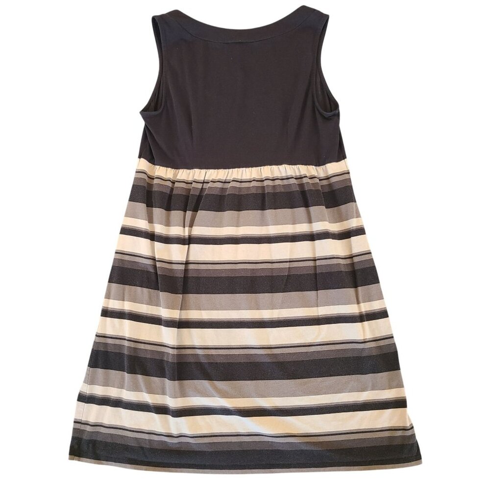 Loft Womens Sleeveless Striped Dress Medium Cotton & Spandex Summer Light Weight - Picture 2 of 7